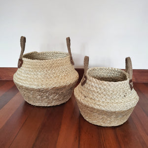 Tody Water Hyacinth Woven Baskets Set